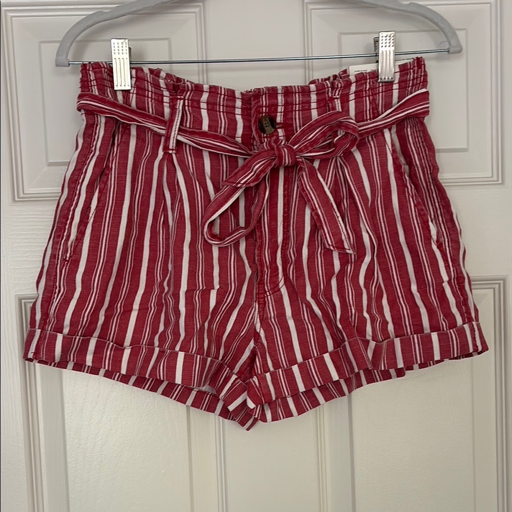 American Eagle Outfitters Red Stripe Women's Shorts